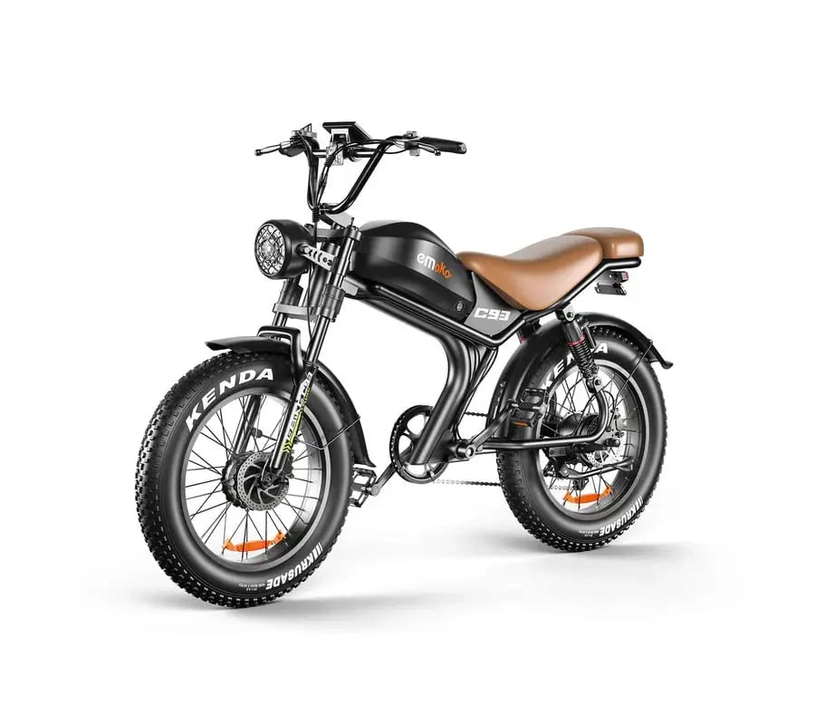 Emoko C93 Moped-Style Dual Motor E-Bike 20x4 Inch Fat Tyre 2000W