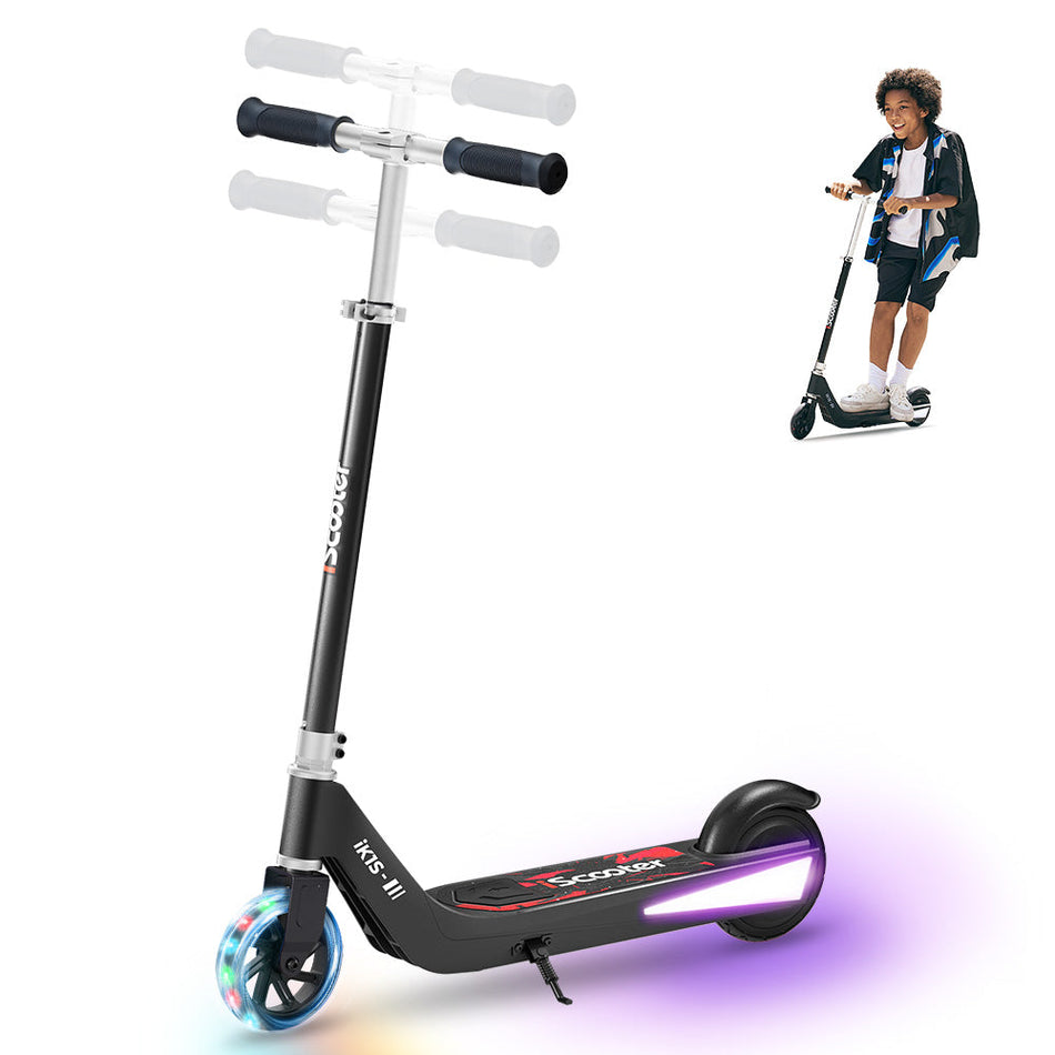 iK1S / B2 Kids Electric Scooter with Colorful Flashing Wheels